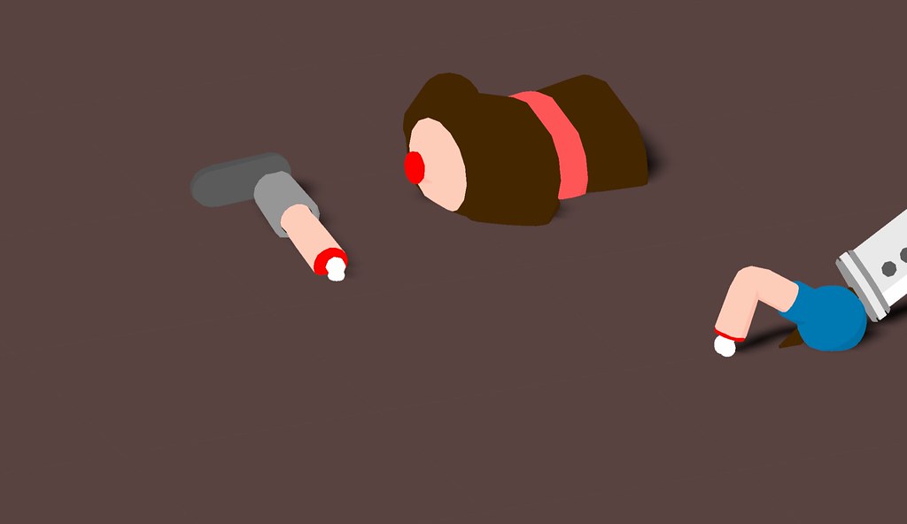 body parts with arm crawling by