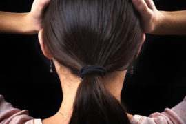 holding my head
